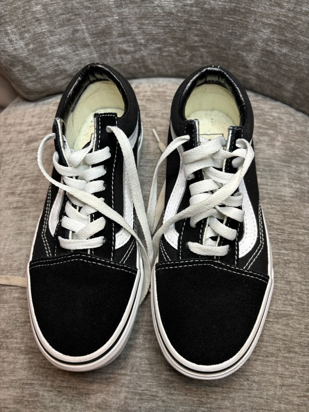 Vans Low Top Skate Shoe - Black & White